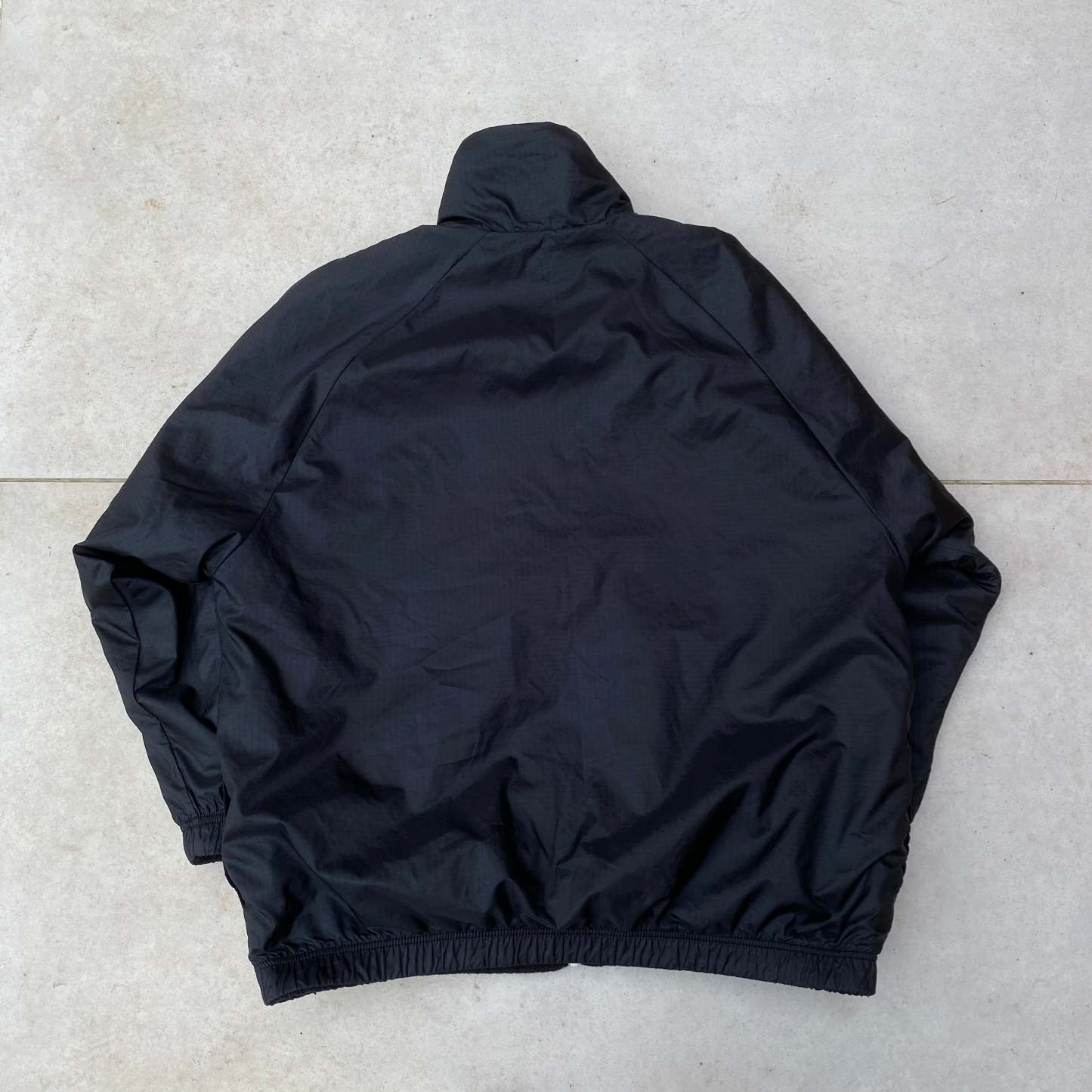 2000'sReversible Fleece Puffer Jacket Black-Maverick