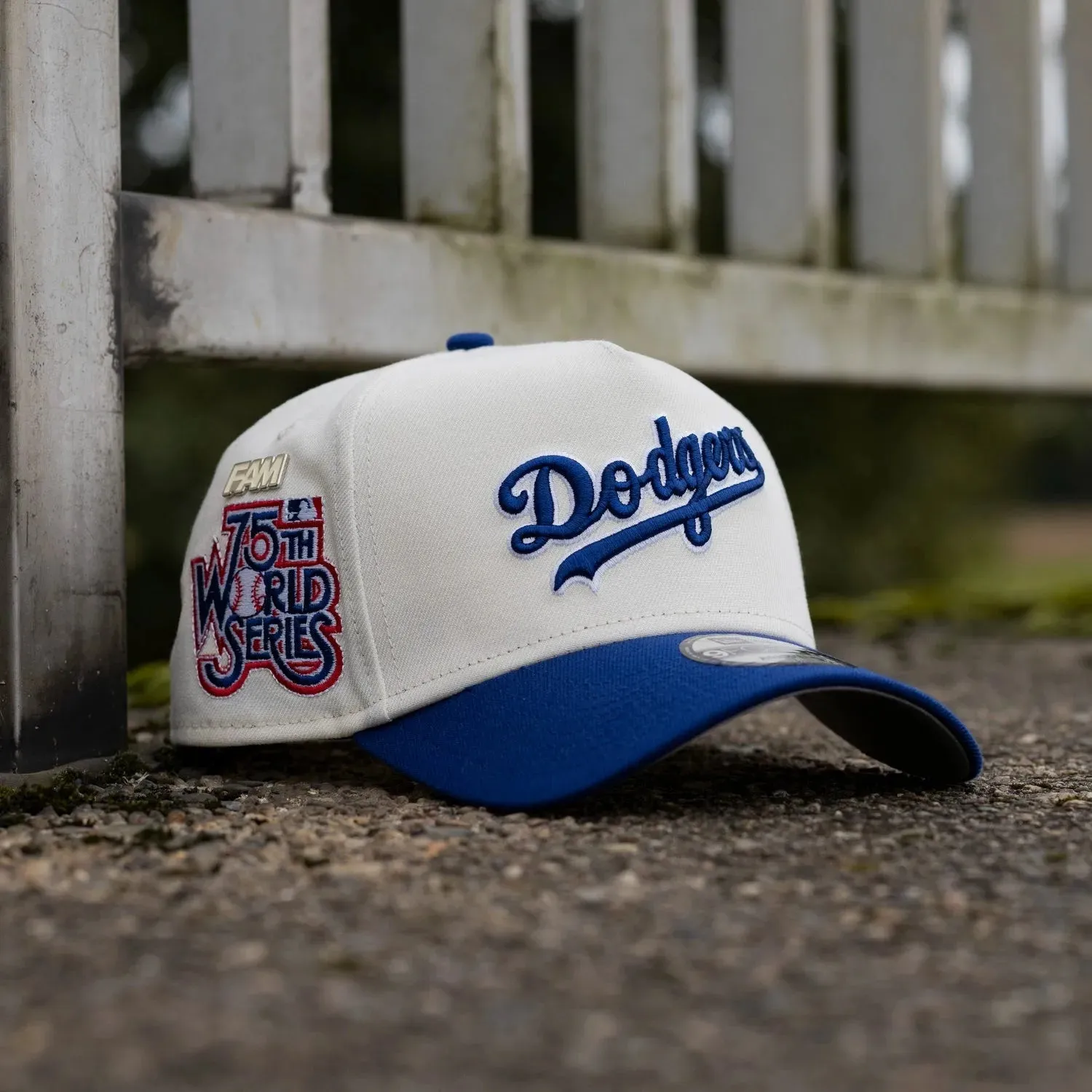 NEW ERA 9FORTY A-FRAME MLB LOS ANGELES DODGERS 75TH WORLD SERIES TWO TONE / GREY UV SNAPBACK-Maverick