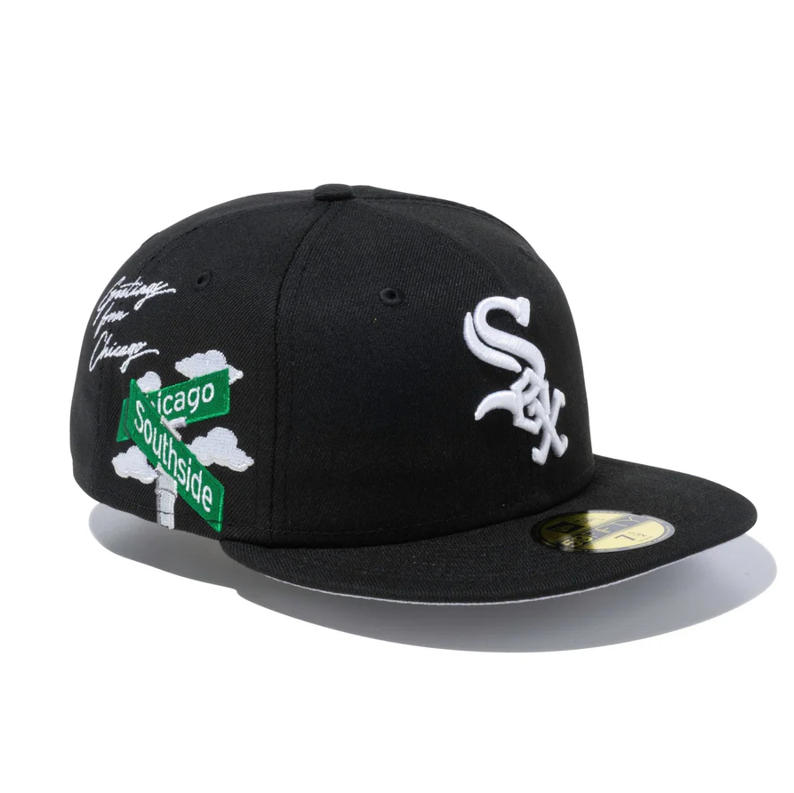 NEW ERA GORRA CERRADA CHICAGO WHITE SOX EMBROIDERED CASUAL BASEBALL CAP-Maverick