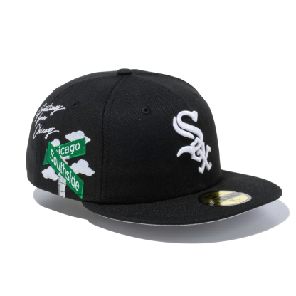 NEW ERA GORRA CERRADA CHICAGO WHITE SOX EMBROIDERED CASUAL BASEBALL CAP-Maverick