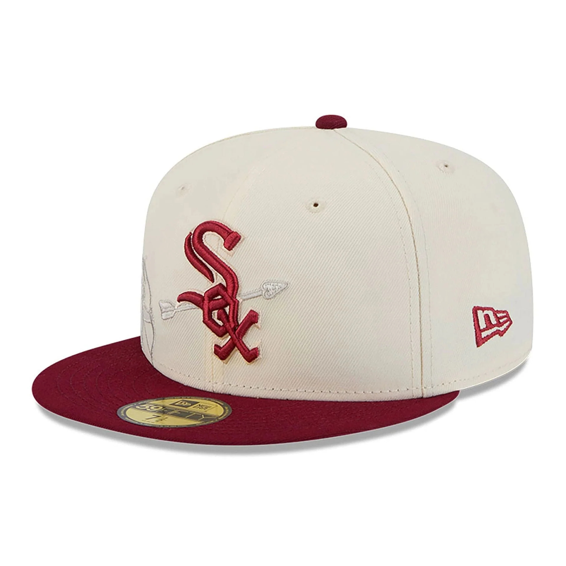 NEW ERA CHICAGO WHITE SOX CHERUB CHROME WHITE EMBROIDERED CASUAL BASEBALL CAP-Maverick
