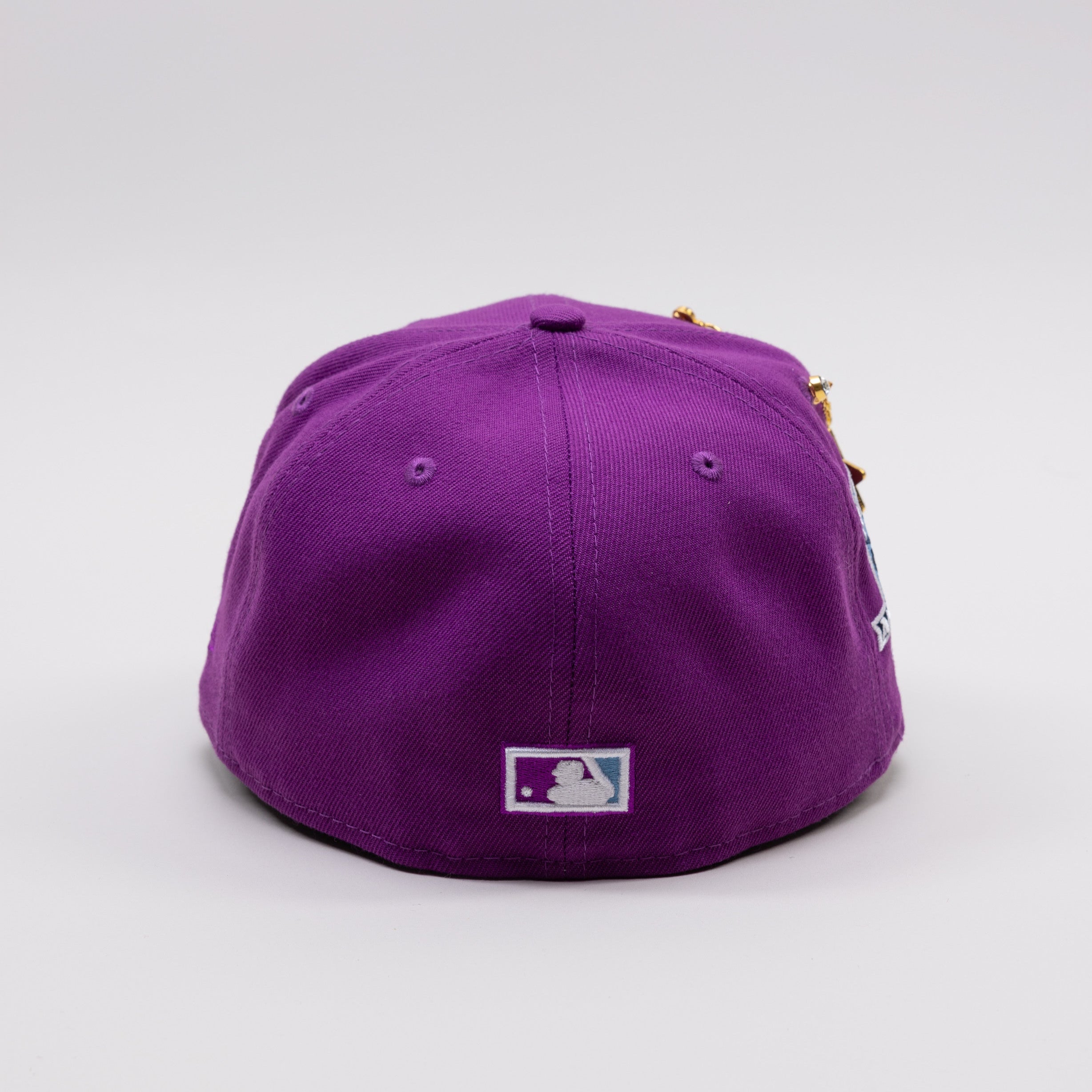 NEW ERA EXCLUSIVE 59FIFTY PURPLE LOS ANGELES DODGERS W/ PALM TREES + 50TH ANNIVERSARY SIDE PATCH-Maverick