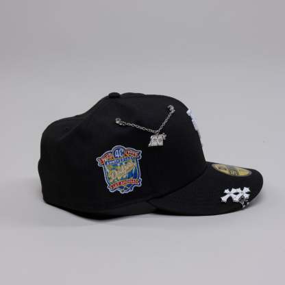NEW ERA EXCLUSIVE 59FIFTY BLACK UPSIDE DOWN LOS ANGELES DODGERS W/ 40TH ANNIVERSARY SIDE PATCH-Maverick