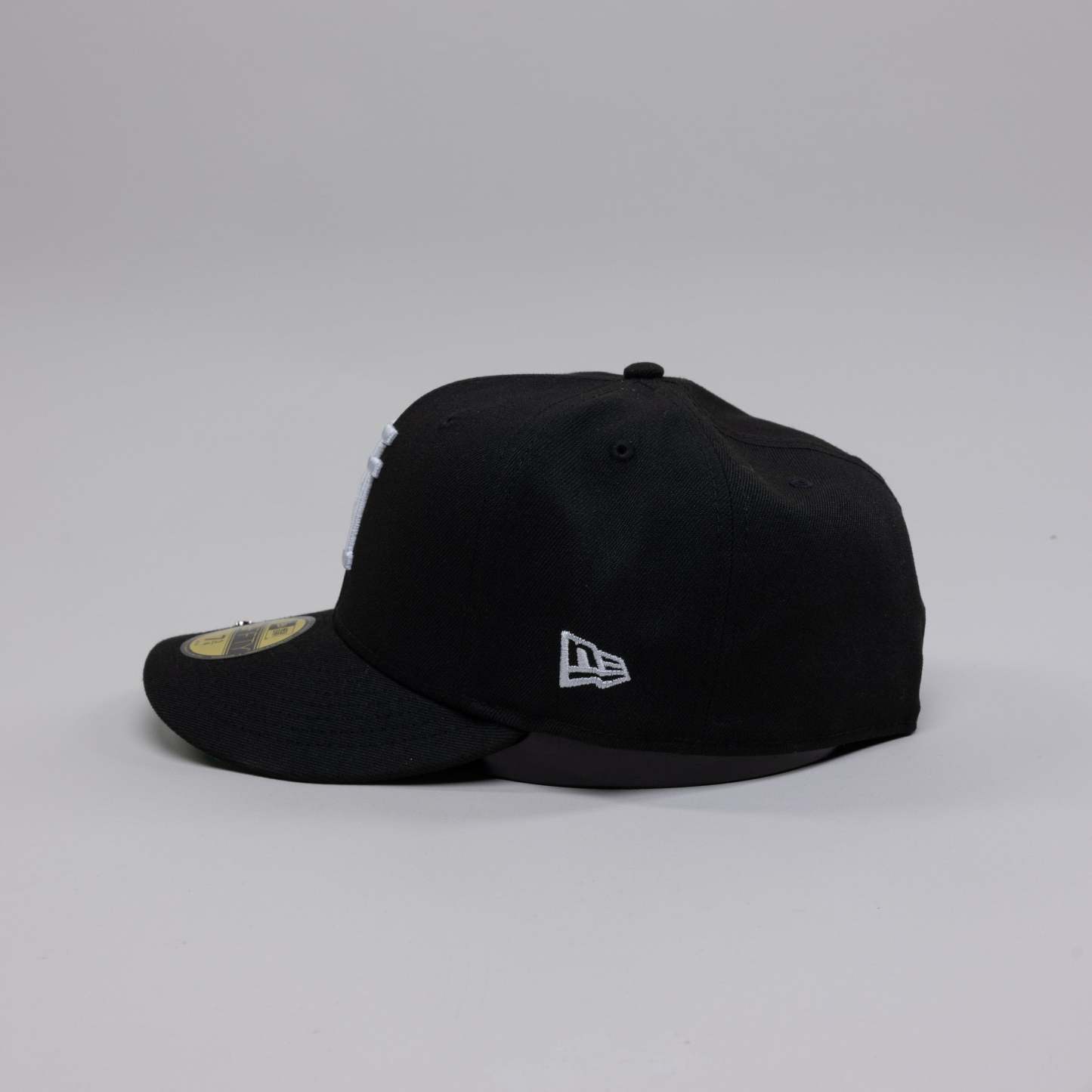 NEW ERA EXCLUSIVE 59FIFTY BLACK UPSIDE DOWN LOS ANGELES DODGERS W/ 40TH ANNIVERSARY SIDE PATCH-Maverick