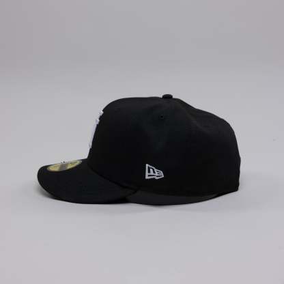 NEW ERA EXCLUSIVE 59FIFTY BLACK UPSIDE DOWN LOS ANGELES DODGERS W/ 40TH ANNIVERSARY SIDE PATCH-Maverick