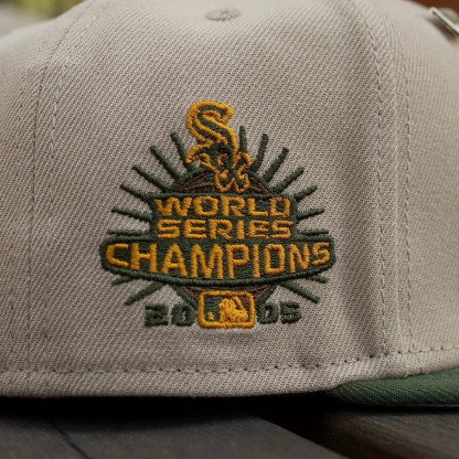 NEW ERA CHICAGO WHITE SOX WORLD SERIES CHAMPIONS 2005 EMBROIDERED CASUAL BASEBALL CAP-Maverick