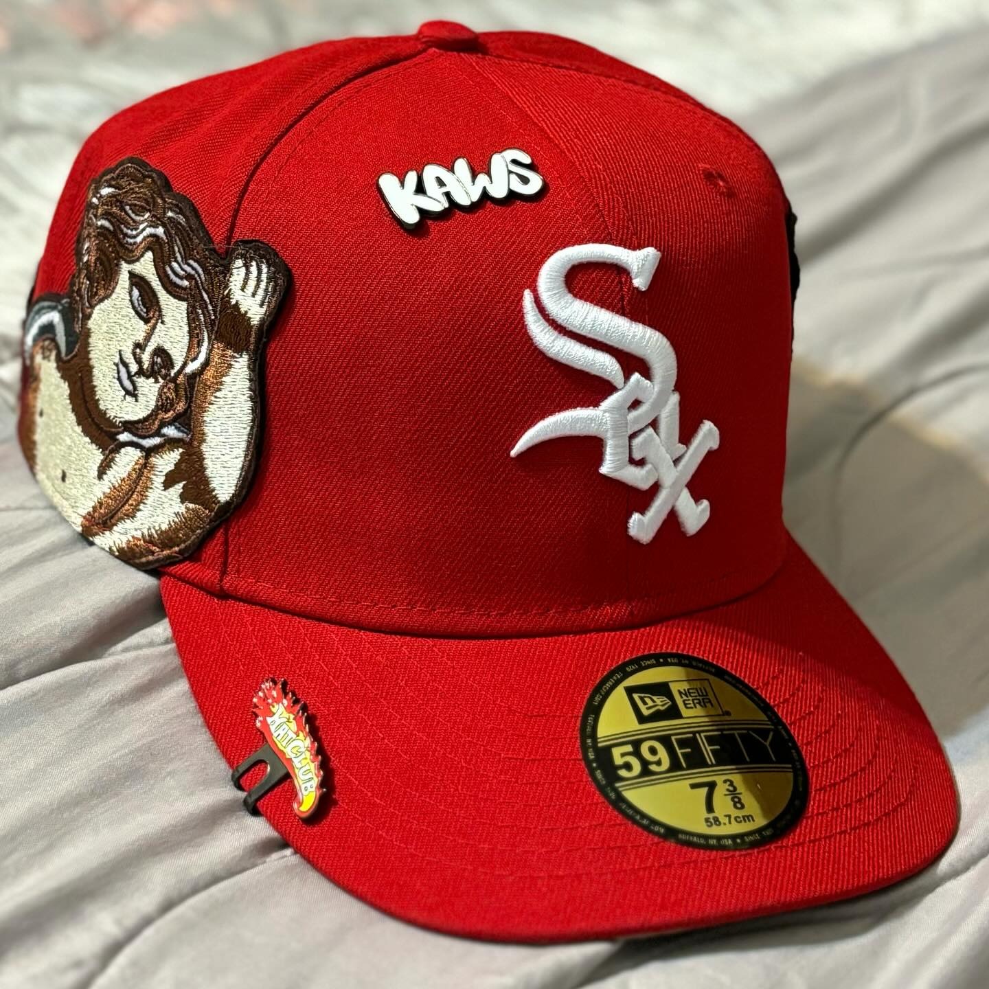 NEW ERA JON STAN CHICAGO WHITE SOX RED EMBROIDERED CASUAL BASEBALL CAP-Maverick