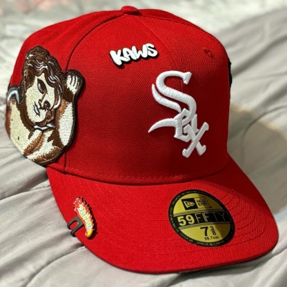 NEW ERA JON STAN CHICAGO WHITE SOX RED EMBROIDERED CASUAL BASEBALL CAP-Maverick