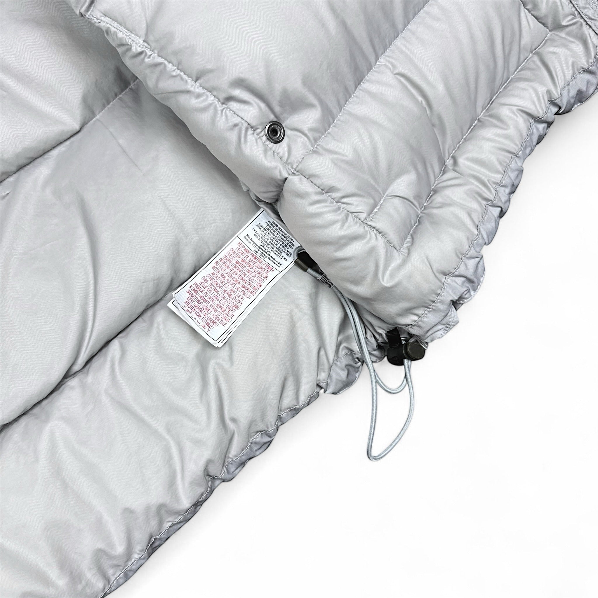 Vintage Y2K Down Pufferjacke Grau-Maverick