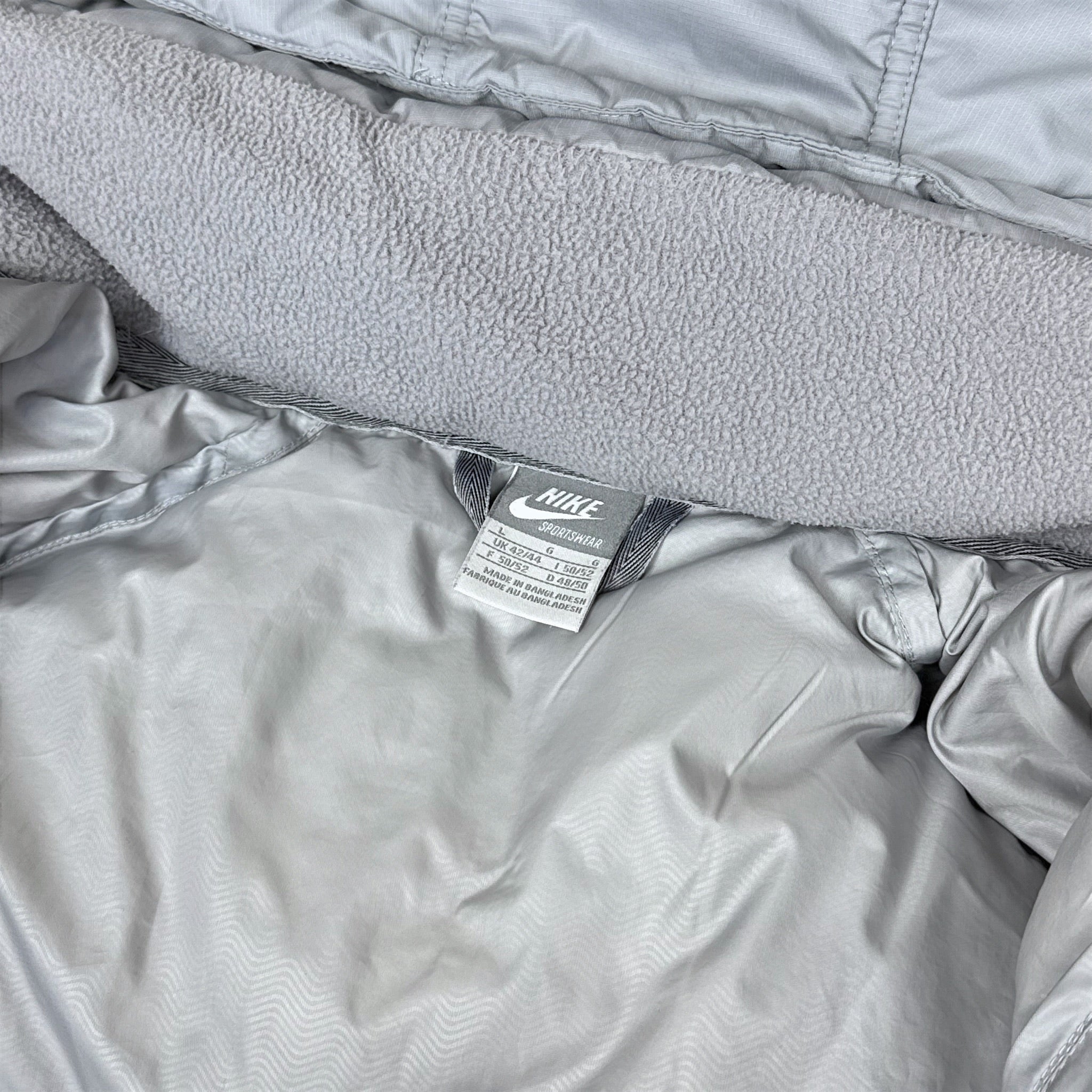 Vintage Y2K Down Pufferjacke Grau-Maverick