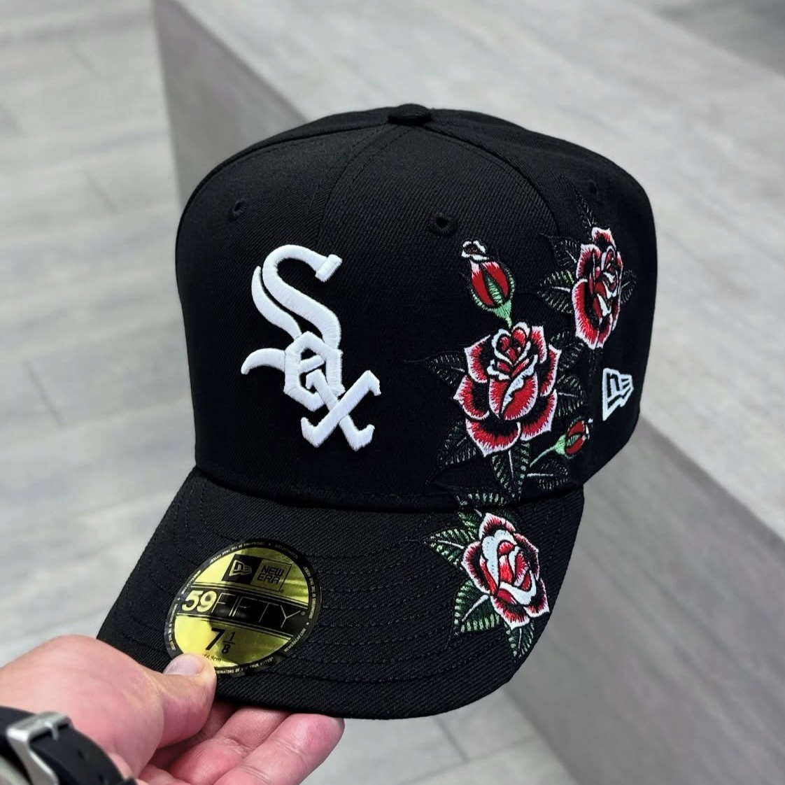 NEW ERA CHICAGO WHITE SOX FLORAL COLLECTION EMBROIDERED CASUAL BASEBALL CAP-Maverick