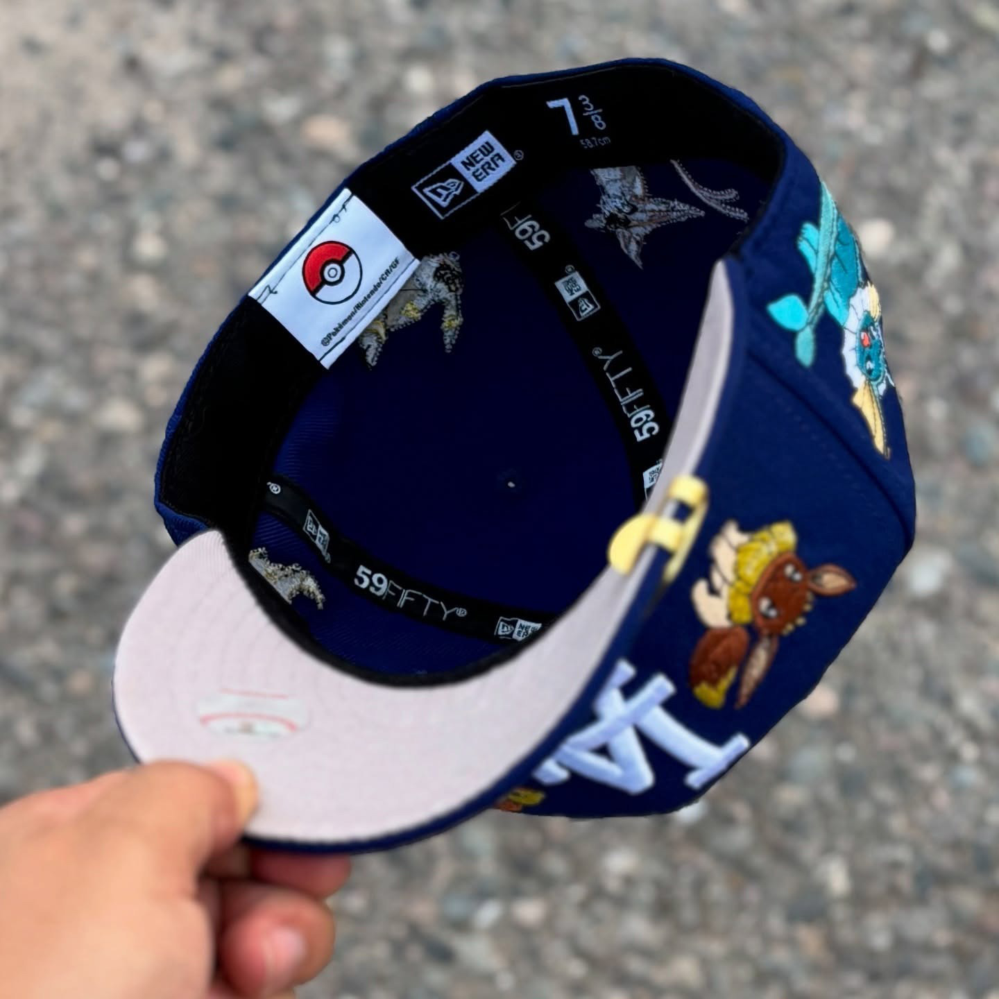NEW ERA LA DODGERS X POKÉMON BLUE EMBROIDERED CASUAL BASEBALL CAP-Maverick
