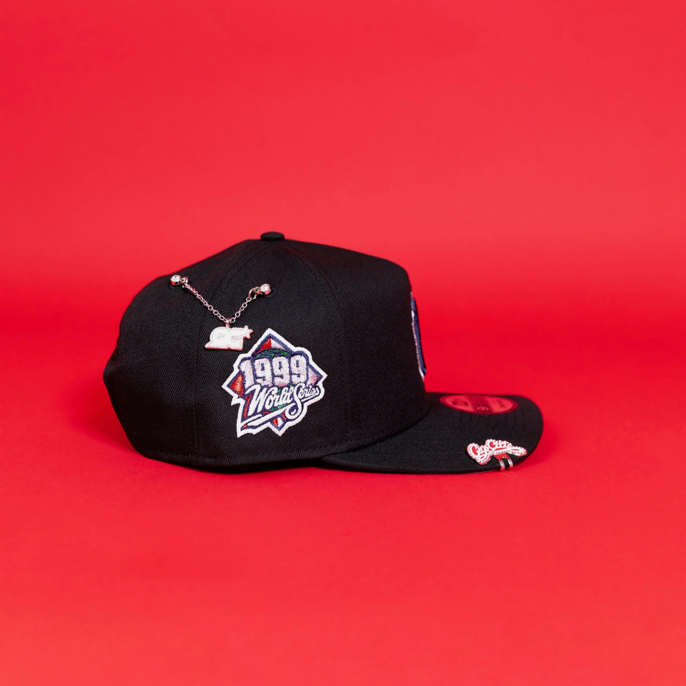 NEW ERA EXCLUSIVE 9FIFTY A-FRAME BLACK NEW YORK YANKEES SNAPBACK W/ 1999 WORLD SERIES SIDE PATCH-Maverick