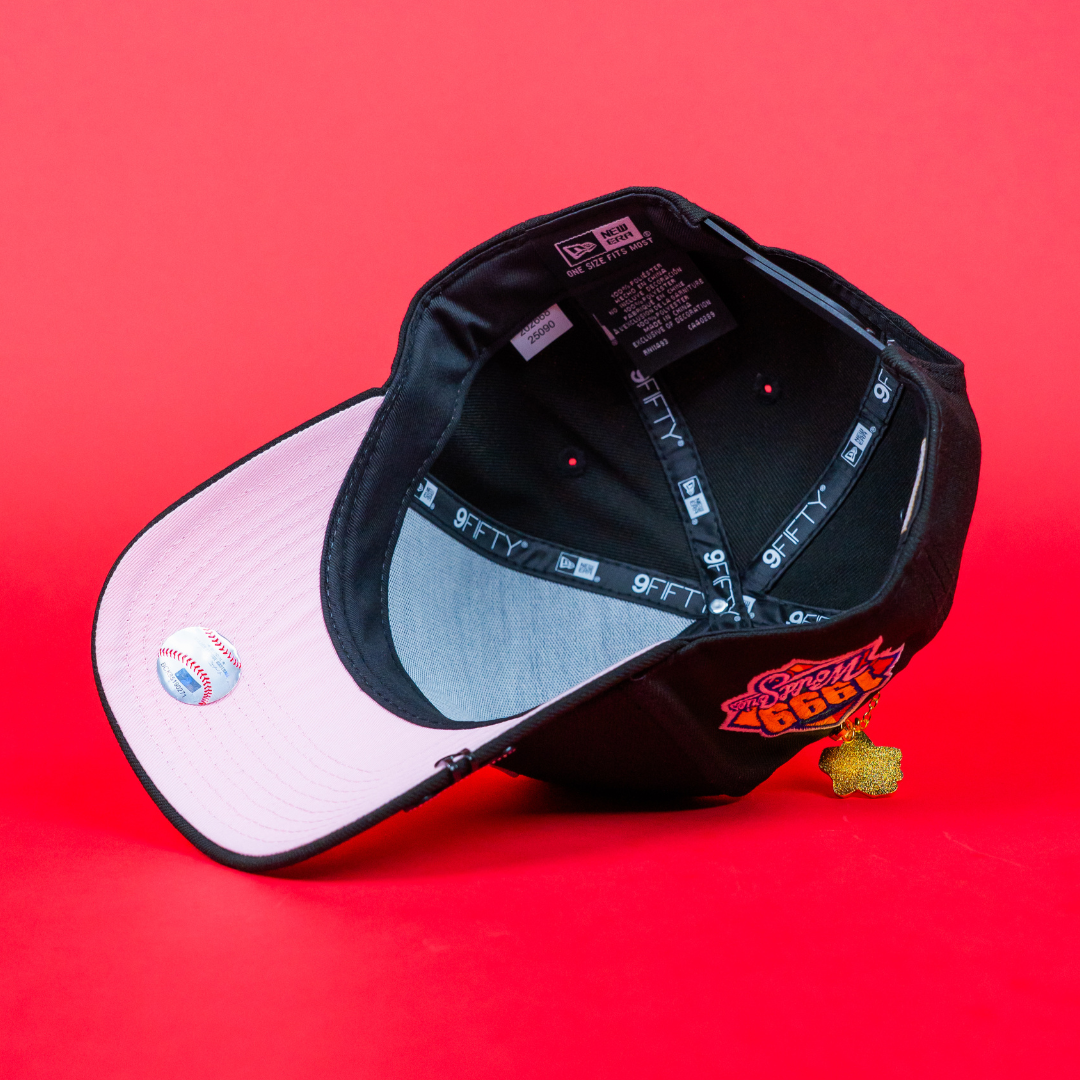 NEW ERA 9FIFTY A-FRAME BLACK NEW YORK YANKEES SNAPBACK W/ 1999 WORLD SERIES WORLD SERIES SIDE PATCH-Maverick