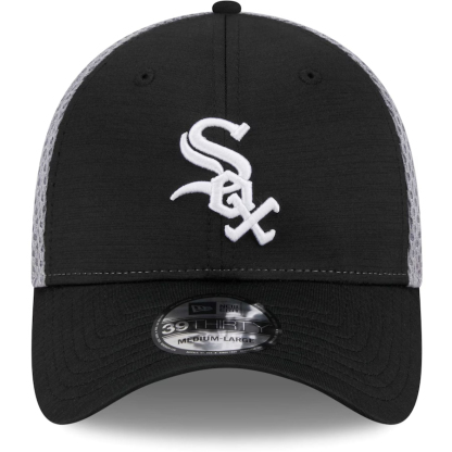 NEW ERA 9FORTY A MLB CHICAGO WHITE SOX. GRAY SPELL BLACK 94 MESH BASEBALL CAP-Maverick