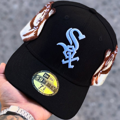 NEW ERA JON STAN FITTED WHITE SOX EMBROIDERED CASUAL BASEBALL CAP-Maverick