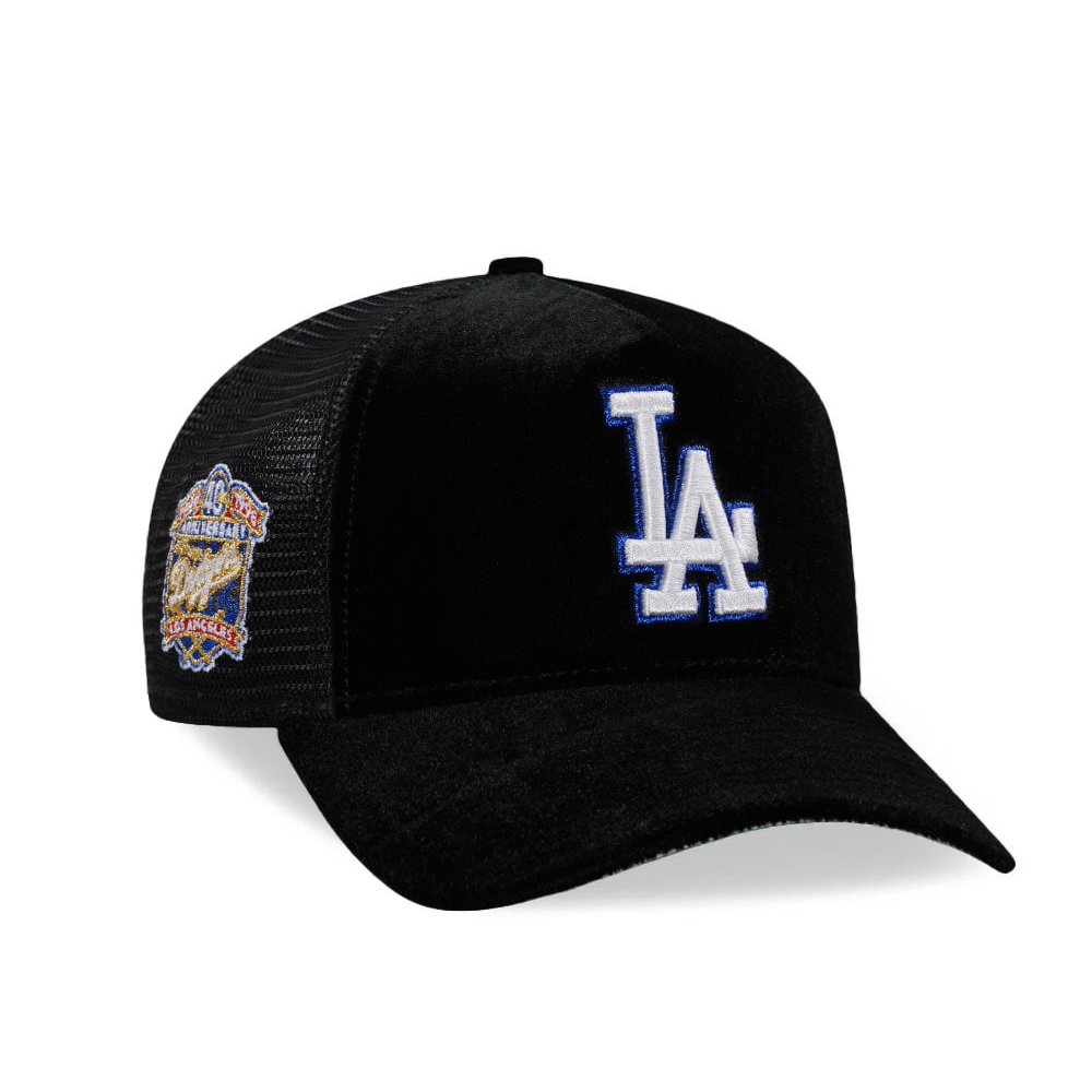 NEW ERA MLB LOS ANGELES DODGERS EMBROIDERED ALL BLACK BASEBALL CAP-Maverick