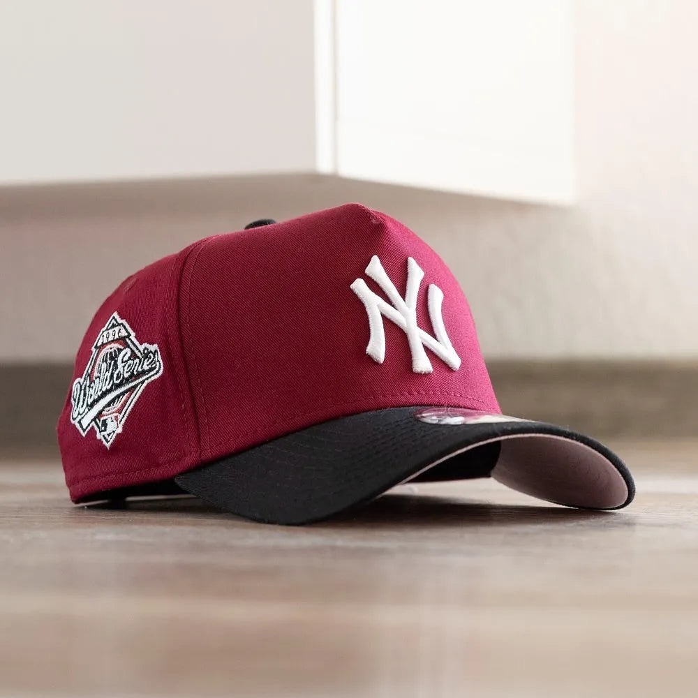 NEW ERA 9FORTY A-FRAME MLB NEW YORK YANKEES WORLD SERIES 1996 TWO TONE / PINK UV SNAPBACK CAP HAT MLB-Maverick