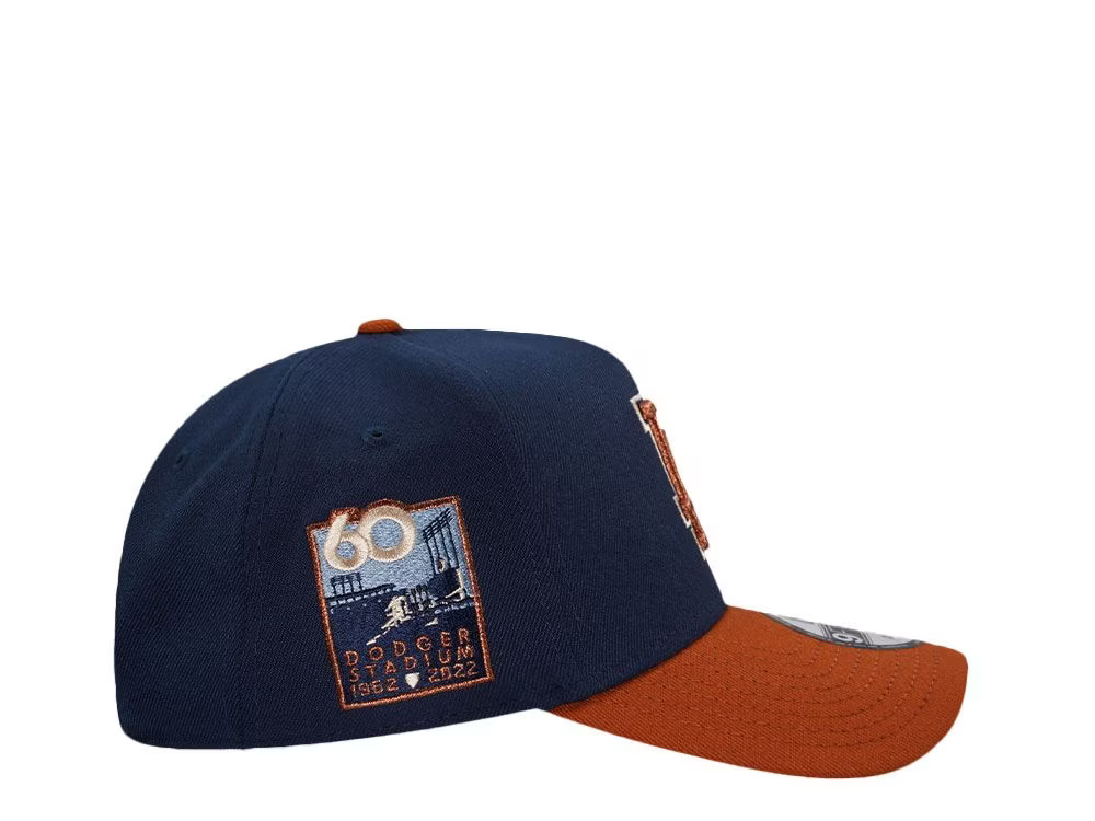 NEW ERA LOS ANGELES DODGERS 60TH ANNIVERSARY COPPER TWO TONE 9FORTY A FRAME SNAPBACK HAT-Maverick
