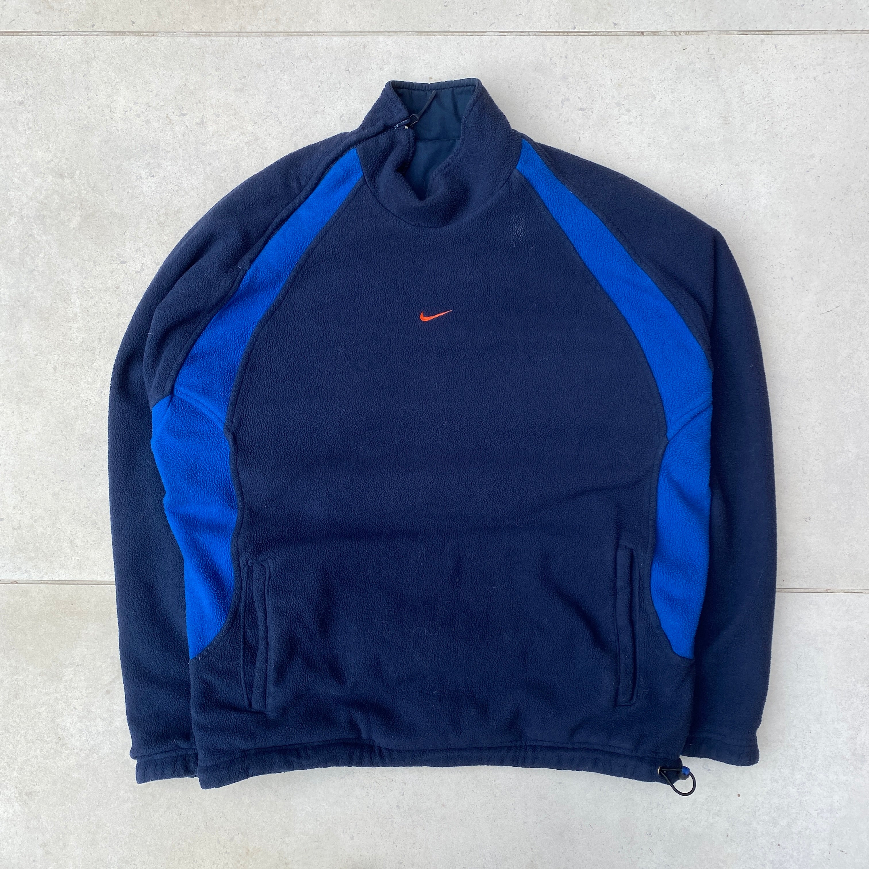2000'sReversible Fleece Coat Jacket Blue-Maverick