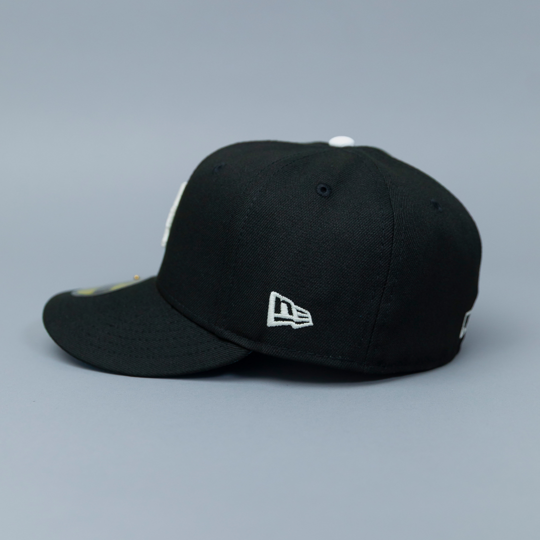 NEW ERA EXCLUSIVE 59FIFTY BLACK LOS ANGELES DODGERS W/ 40TH ANNIVERSARY SIDE PATCH-Maverick