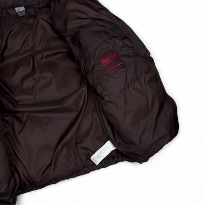 Vintage Y2K Puffer Daunenjacke Rotwein-Maverick