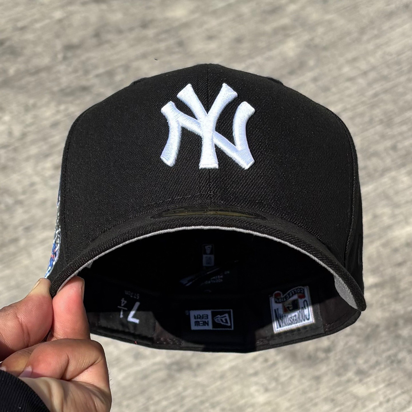 NEW ERA NEW YORK YANKEES SUBWAY SERIES 2000 BLACK EMBROIDERED CASUAL BASEBALL CAP-Maverick