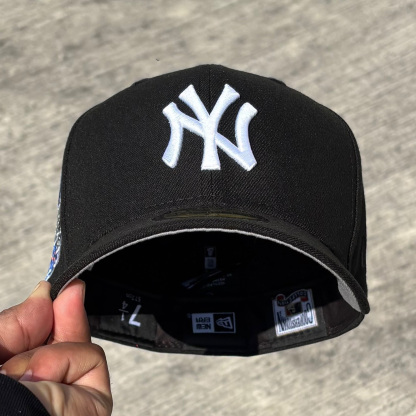 NEW ERA NEW YORK YANKEES SUBWAY SERIES 2000 BLACK EMBROIDERED CASUAL BASEBALL CAP-Maverick