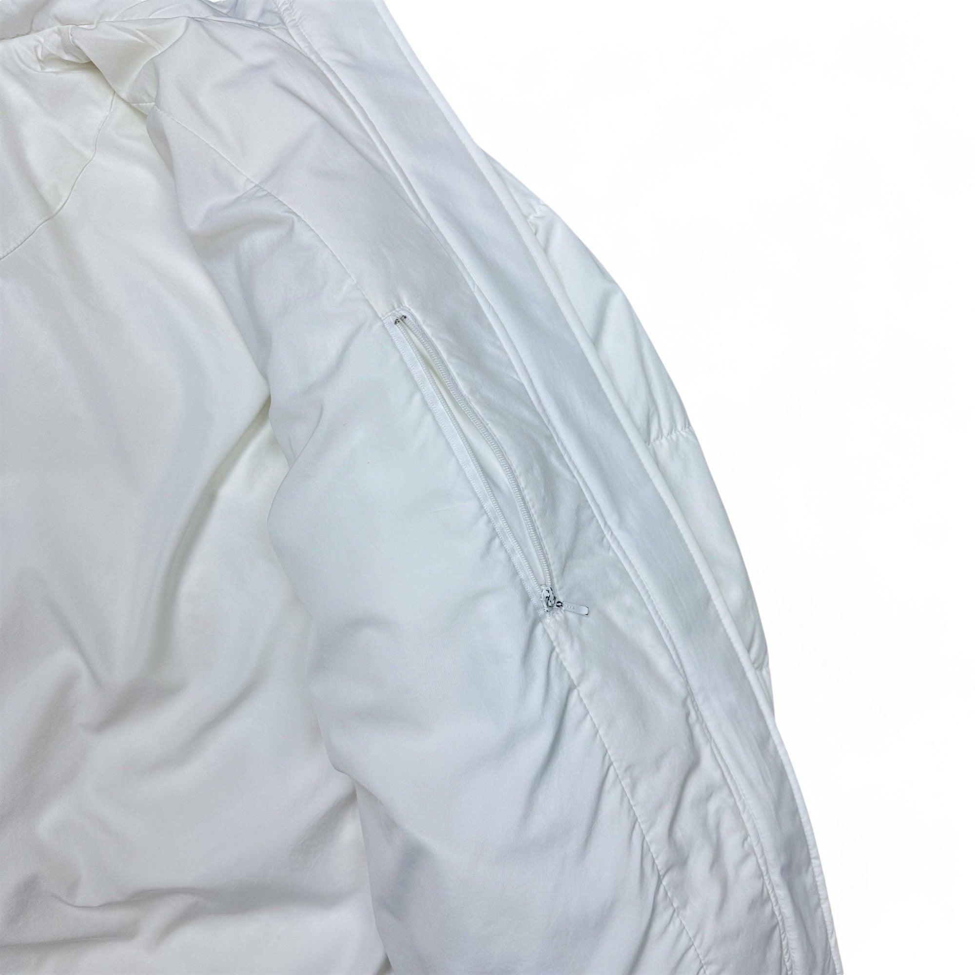 Vintage 90s Rare Down Spellout Pufferjacke Wei?-Maverick