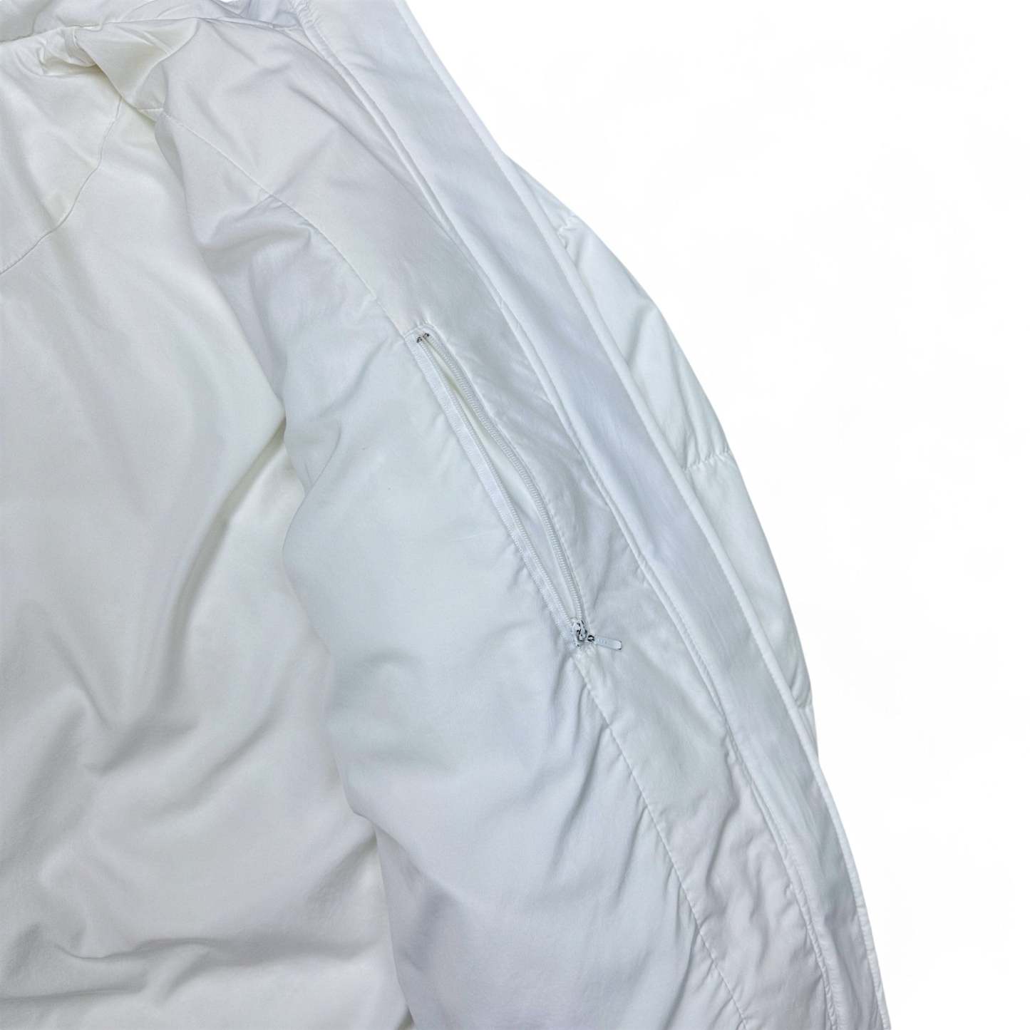 Vintage 90s Rare Down Spellout Pufferjacke Wei?-Maverick