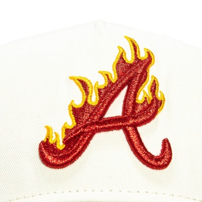 NEW ERA FRAME ATLANTA BRAVES 2025 ALL STAR GAME PATCH FLAME EMBROIDERED CASUAL BASEBALL CAP-Maverick