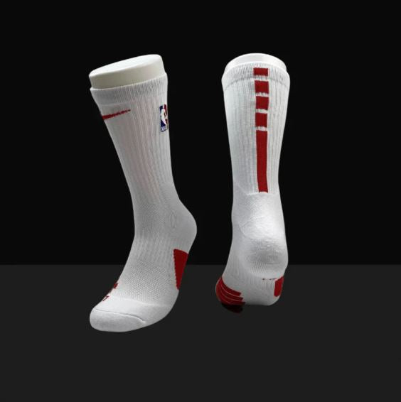 Hoop ArmourElite Socks White/Red-Maverick