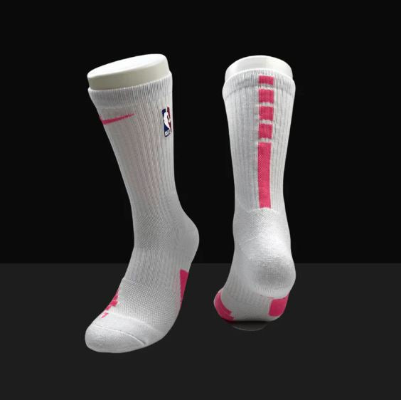 Hoop ArmourElite Socks White/Pink-Maverick