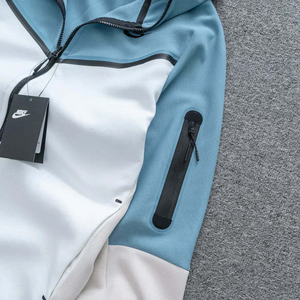   Tech Fleece Blue and White