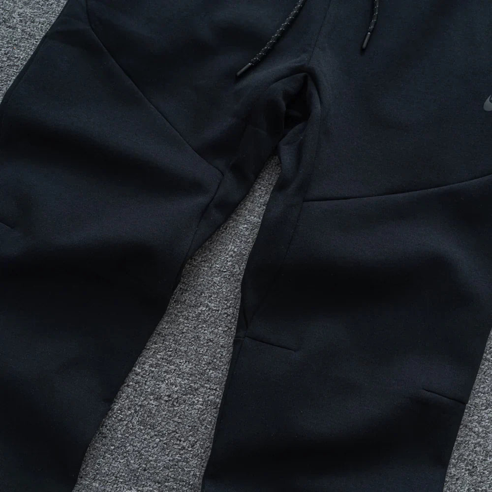 Black Tech Fleece Tracksuit