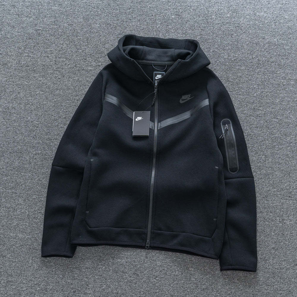 Black Tech Fleece Tracksuit