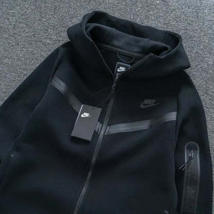 Black Tech Fleece Tracksuit