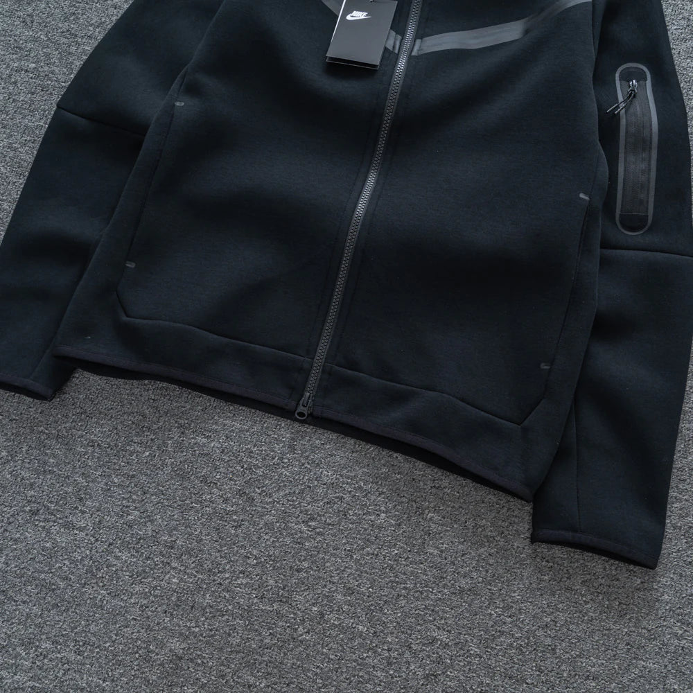 Black Tech Fleece Tracksuit