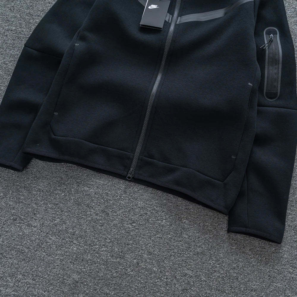Black Tech Fleece Tracksuit