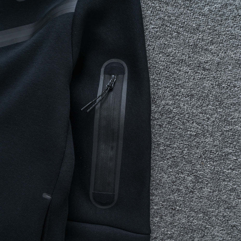 Black Tech Fleece Tracksuit