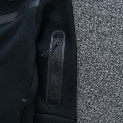 Black Tech Fleece Tracksuit