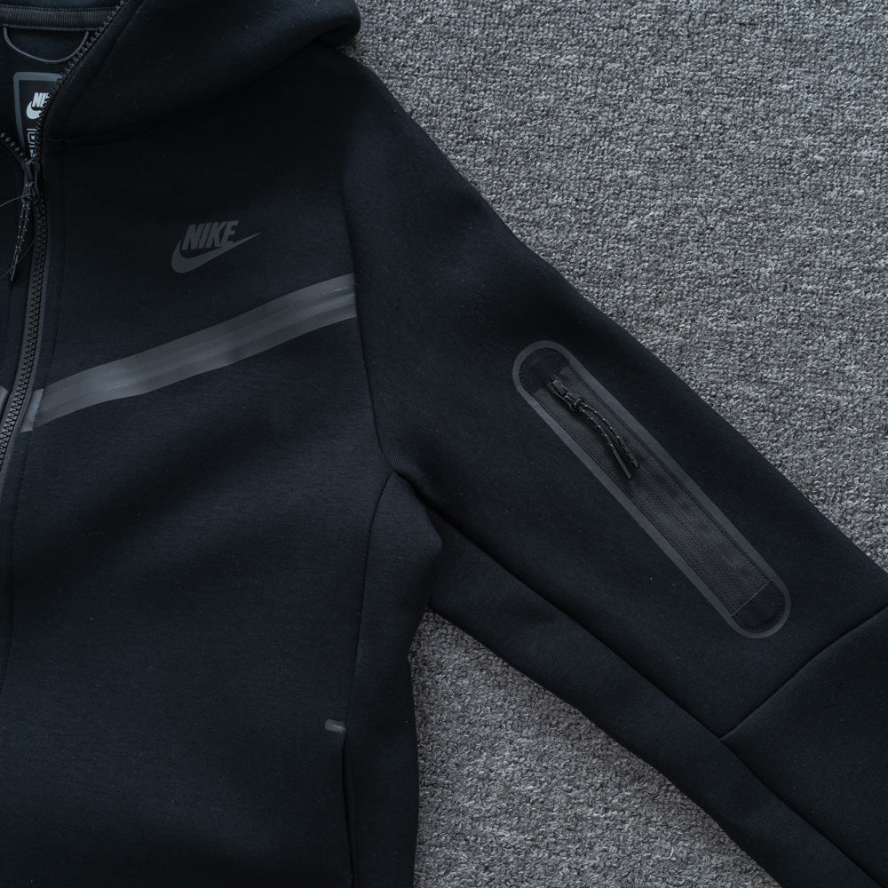 Black Tech Fleece Tracksuit
