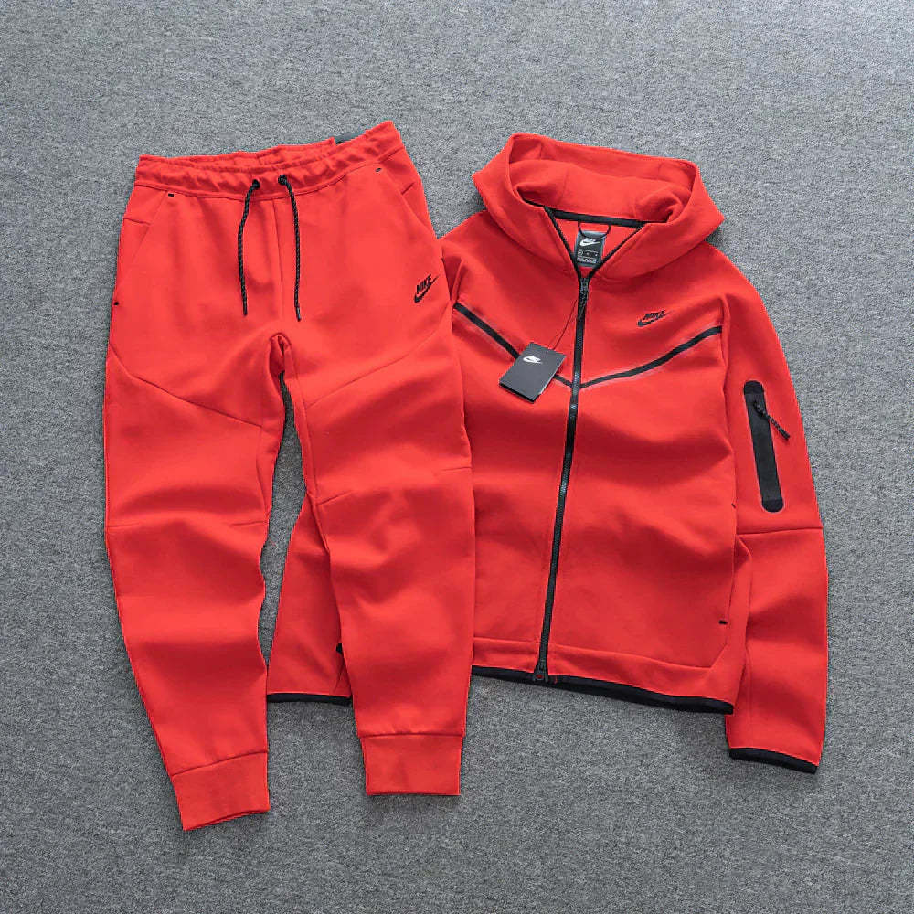 Conjunto Tech Fleece Vermelho