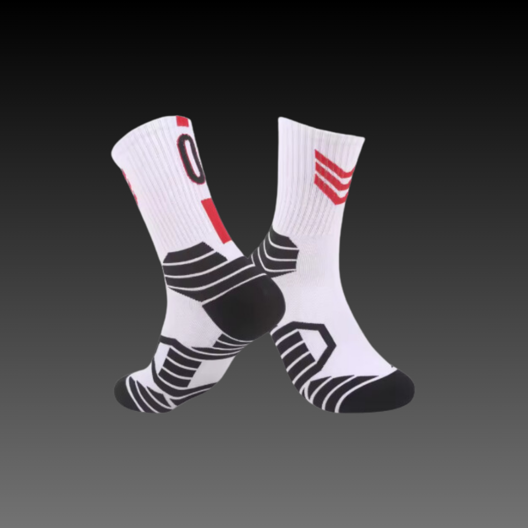 Hoop Armour Crew Socks White-Maverick