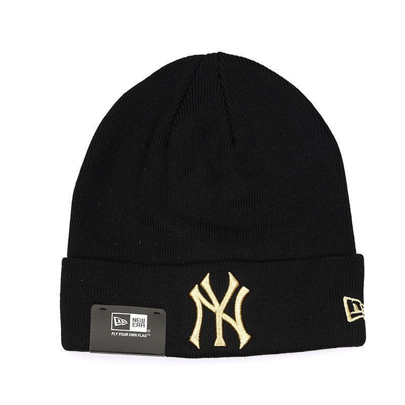 NEW ERA NEW YORK YANKEES EMBROIDERED CUFFED KNIT HAT-Maverick
