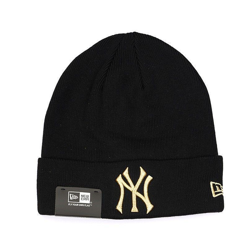 NEW ERA NEW YORK YANKEES EMBROIDERED CUFFED KNIT HAT-Maverick