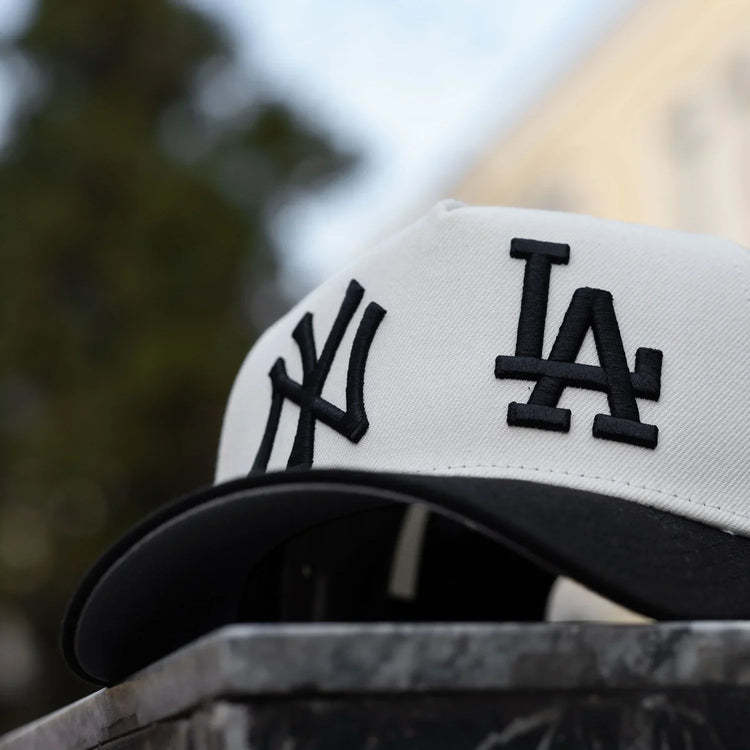 NEW ERA 9FORTY A-FRAME MLB NEW YORK YANKEES VS LOS ANGELES DODGERS TWO TONE / GREY UV SNAPBACK-Maverick