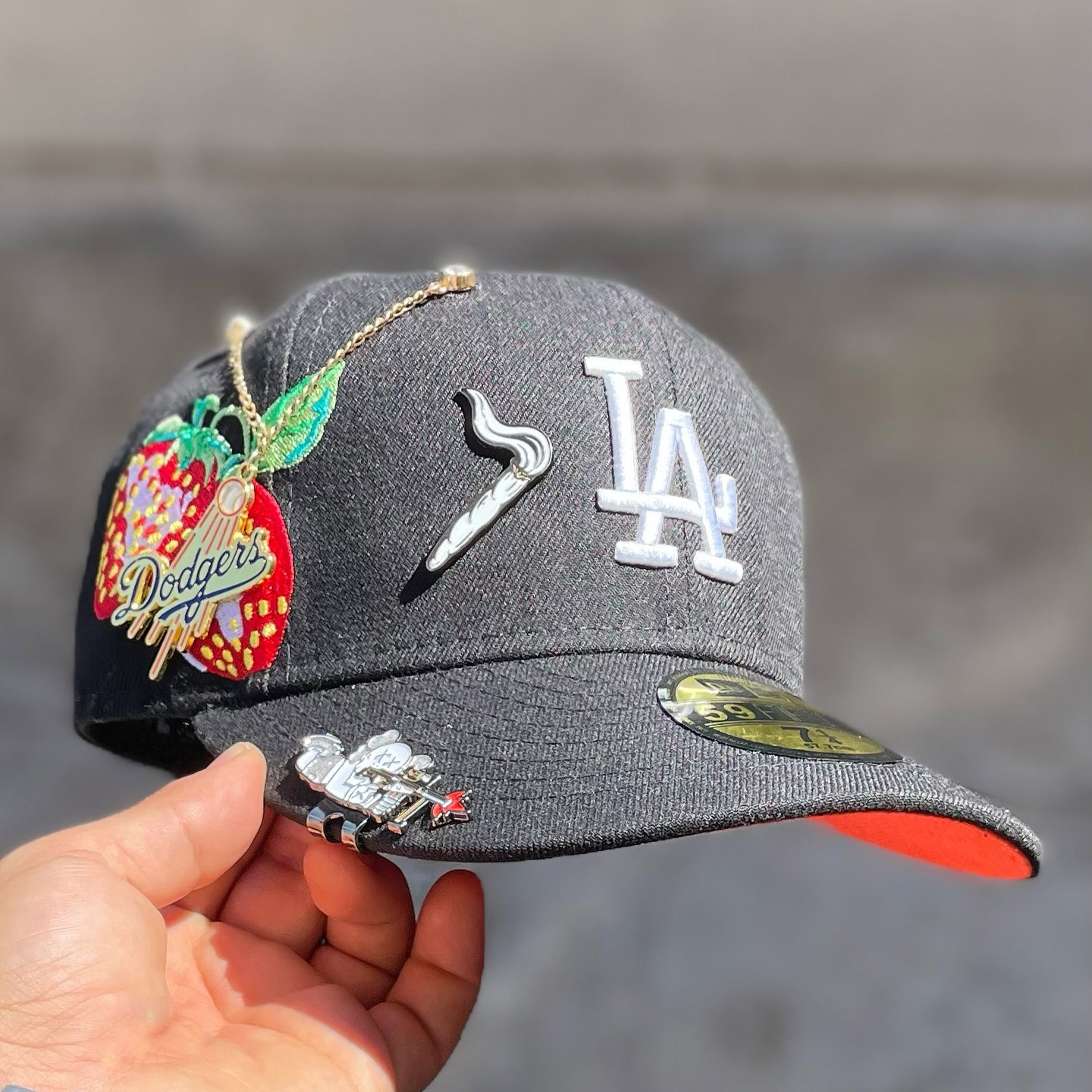 NEW ERA LA DODGERS OF BORDADO LATERAL EMBROIDERED CASUAL BASEBALL CAP-Maverick