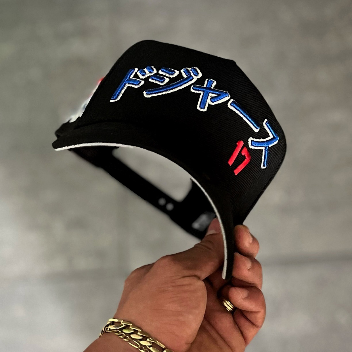 NEW ERA LOS ANGELES DODGERS OHTANI BLACK EMBROIDERED CASUAL BASEBALL CAP-Maverick