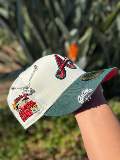 NEW ERA EXCLUSIVE 9FIFTY CHROME WHITE/FORET GREEN ATLANTA BRAVES W/ 2000 ALL STAR GAME PATCH-Maverick